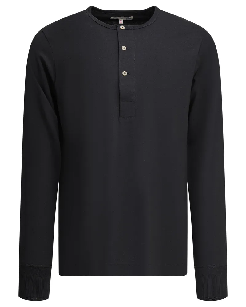 Merz b. Schwanen Seraphim „Henley“ T-Shirt Black