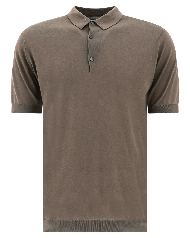 John Smedley Polo -Hemden Brown