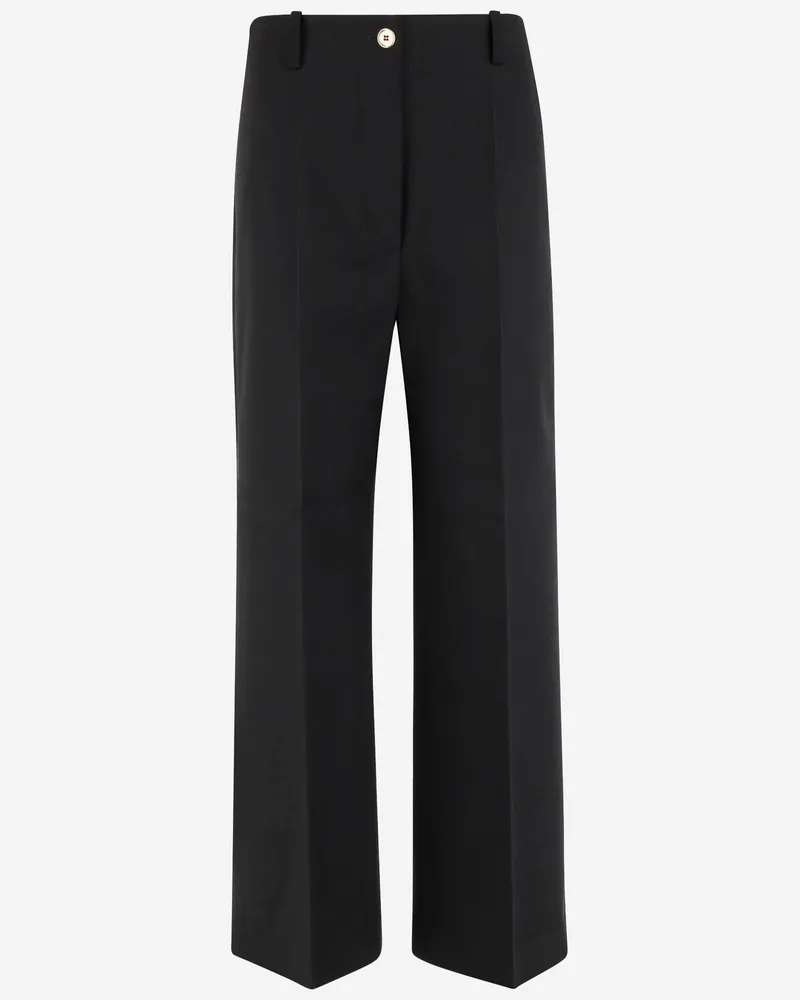 Patou Ikonische Baumwollhose Black