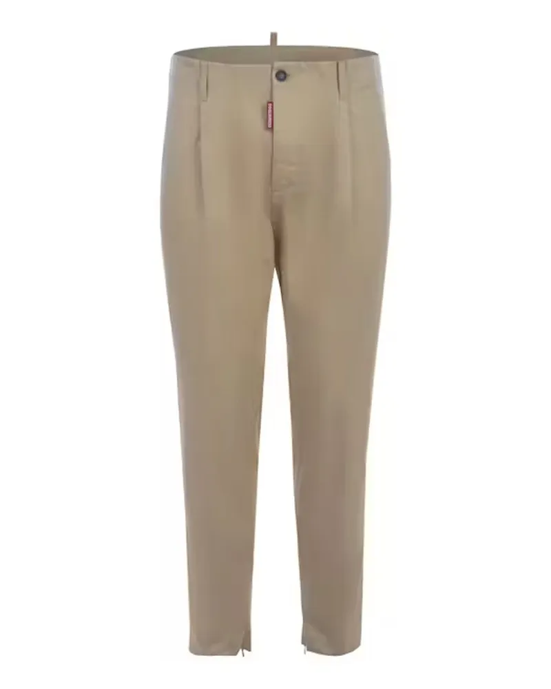 Dsquared2 Baumwollhose Beige