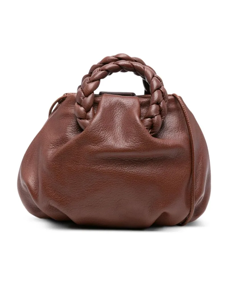 HEREU Hieru Bombon kleine Lederhandtasche Brown