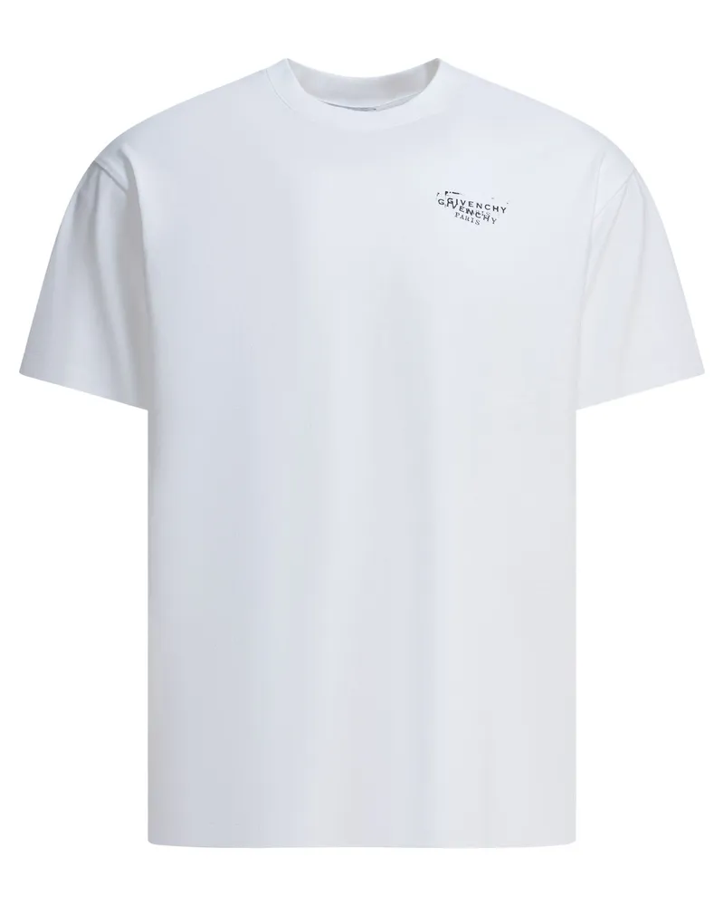 Givenchy Baumwoll-T-Shirt mit Logo White