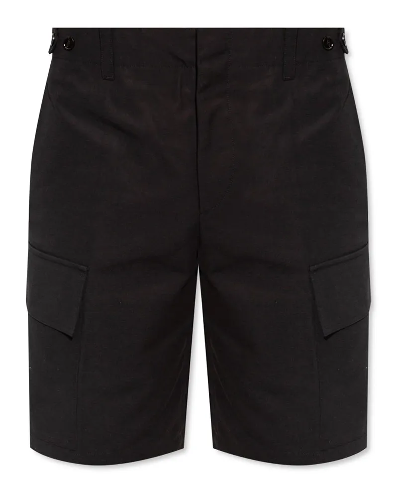 Jil Sander Cotton Cargo Shorts Schwarz