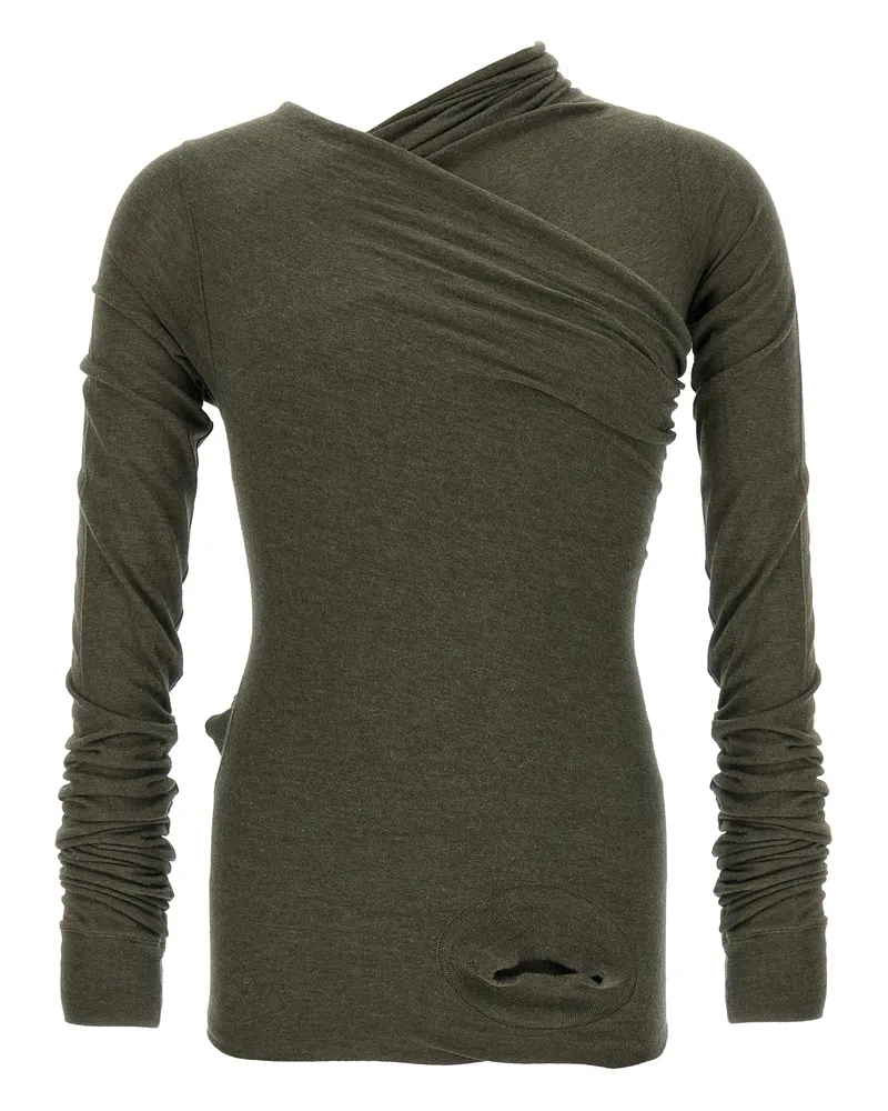 Rick Owens Hollywood Banana“-T-Shirt Green