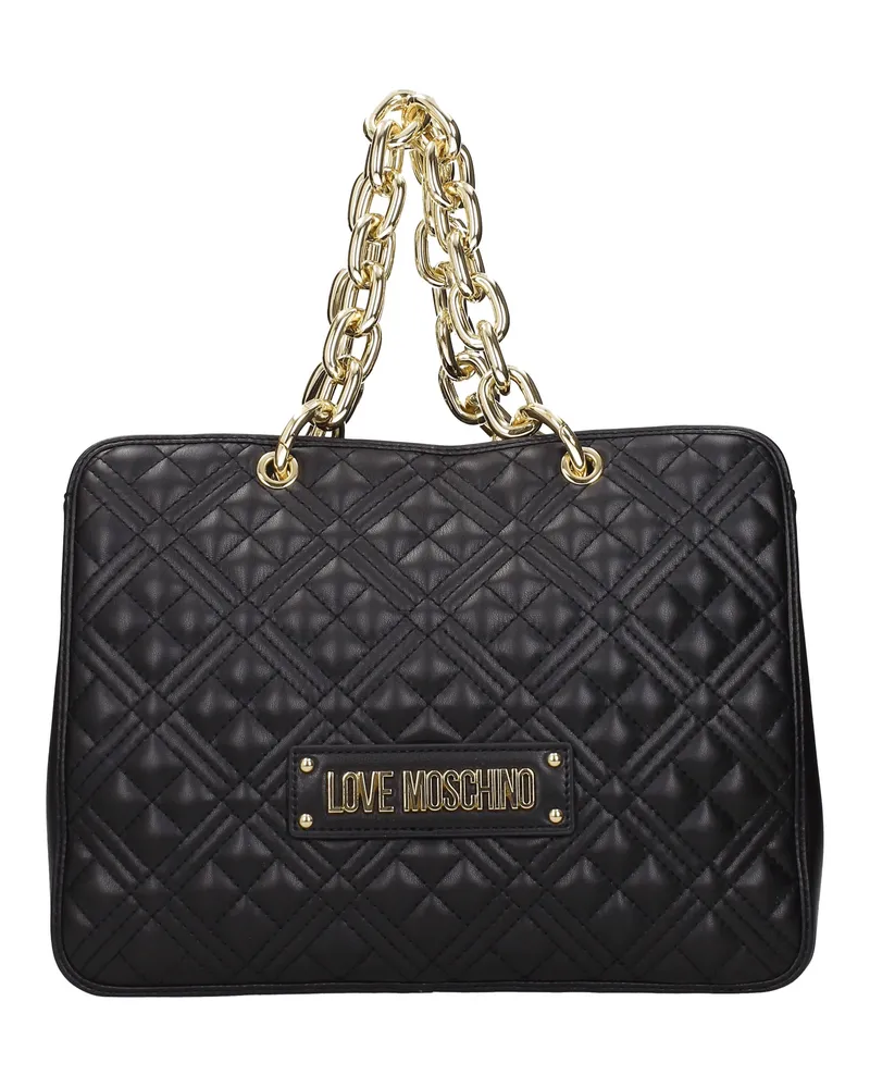 Moschino Damens Handtaschen Polyurethan Schwarz -