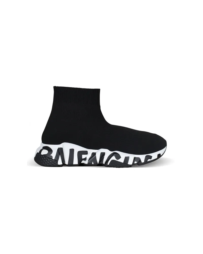 Balenciaga Speed ​​Graffiti Sneakers Black