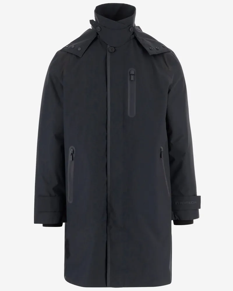 Save The Duck Technische Jacke „“ mit Kapuze und mehreren Taschen Navy