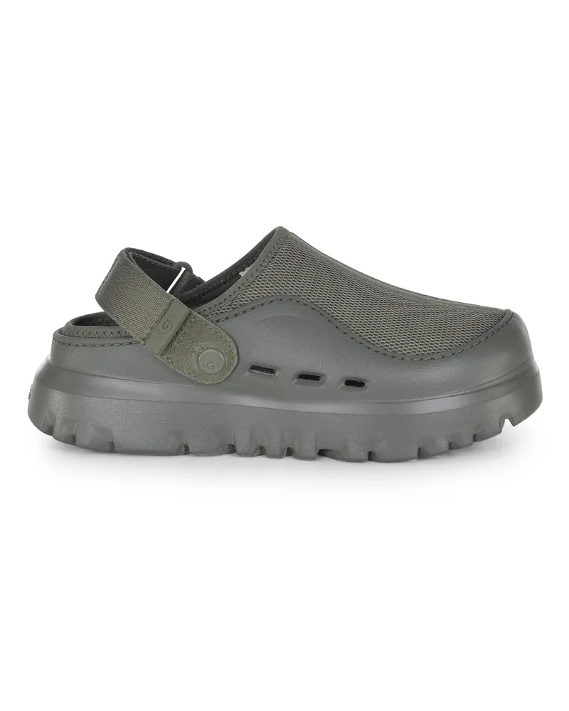 UGG Peak Mod" Pantoffeln aus Stoff und Gummi Green