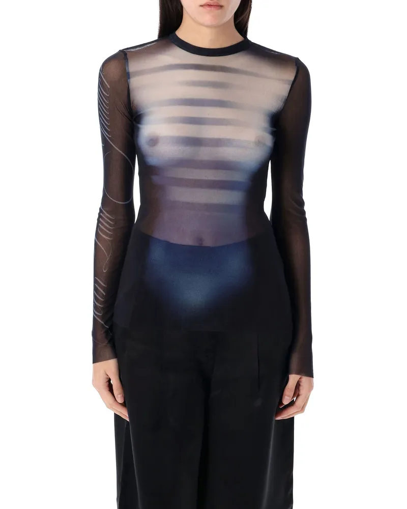 Jean Paul Gaultier Top Blue Blue