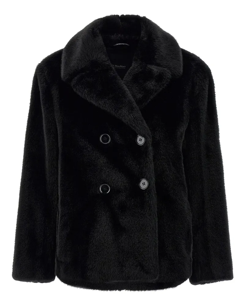 Max Mara Max Mara‘S Kunstpelzmantel „Laura Black