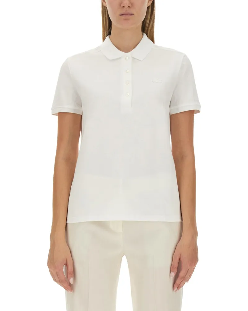 Lacoste Polo mit Logo White