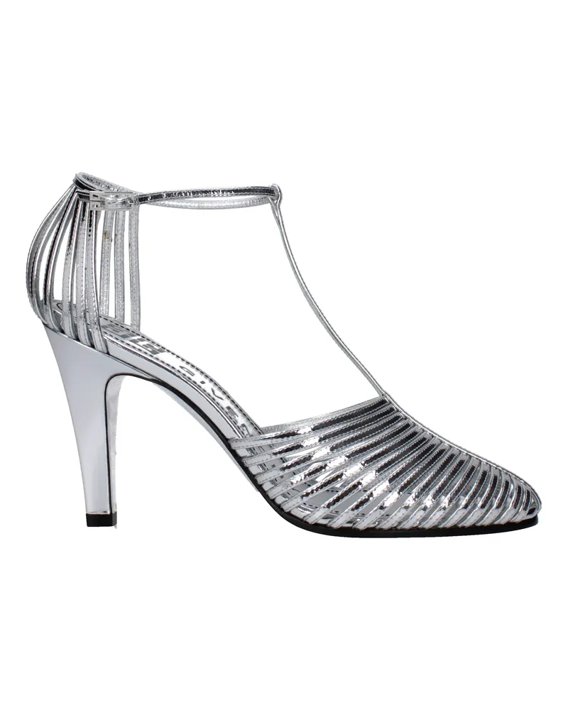 Givenchy Sandalen aussehen Buch Frauen Leder Silber -