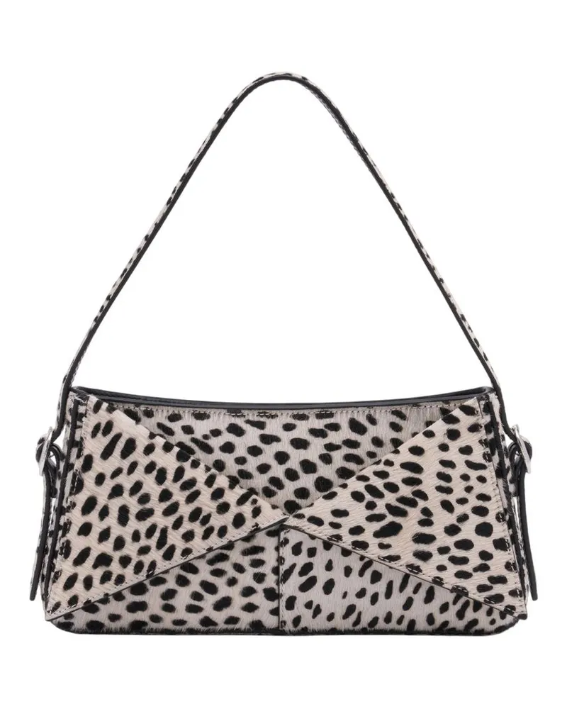 COPERNI Tasche Gürtel Baguette  Leder Weiß/Schwarz White