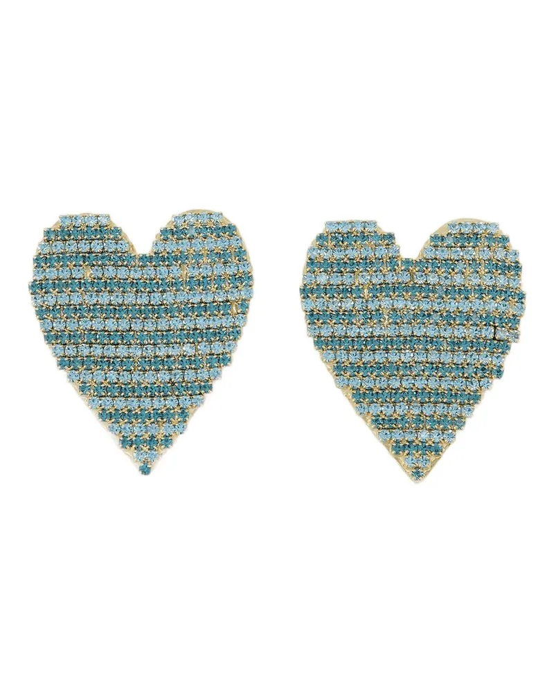 Shourouk Wassermelonenohrringe  Strass Multi Blau