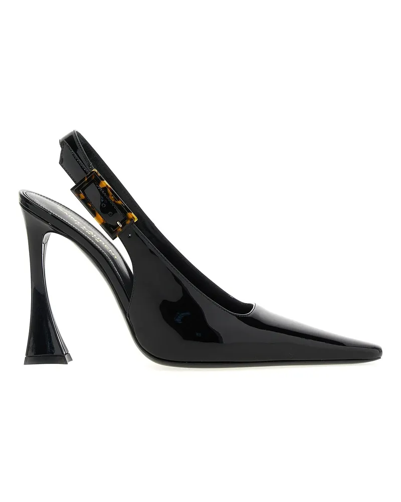 Saint Laurent Dune' Leder -Slingback Pumps Black