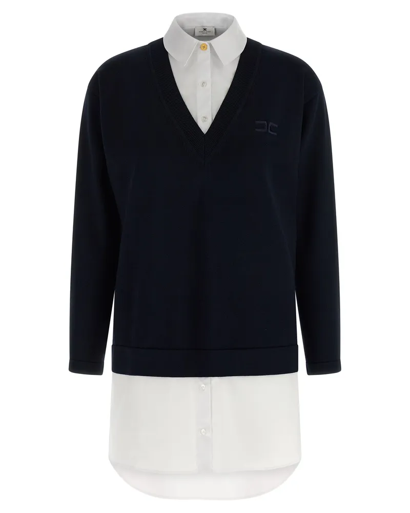 Elisabetta Franchi Multi -Layered -Kleid Blue