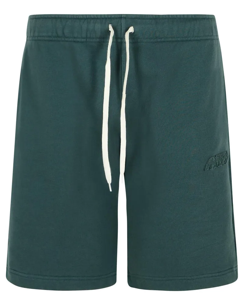 AUTRY Green Cotton Bermuda Shorts Green
