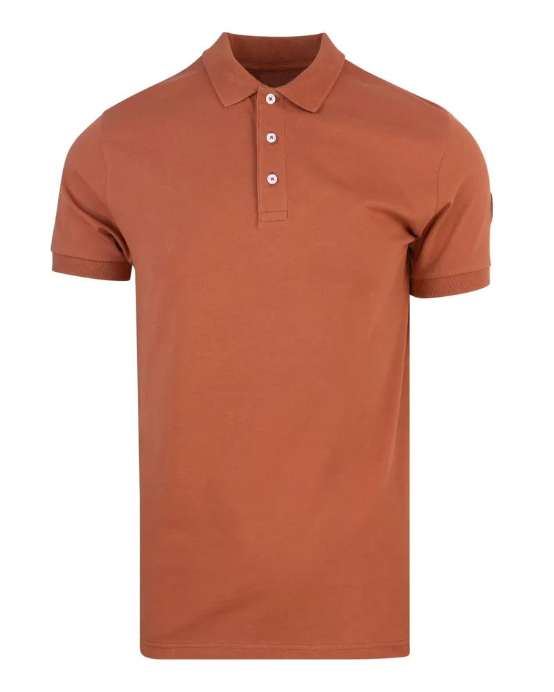 Colmar Polo in Piquè Marrone Brown