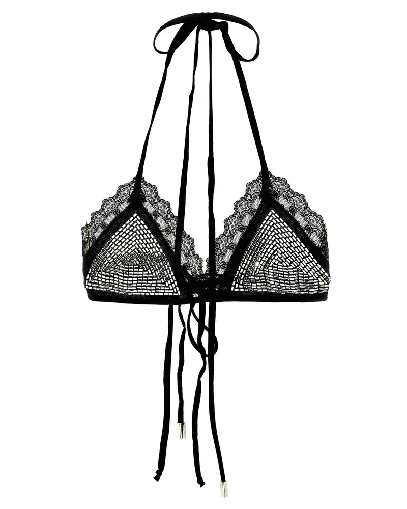 ATTICO Der Attico -Strass -BH Black