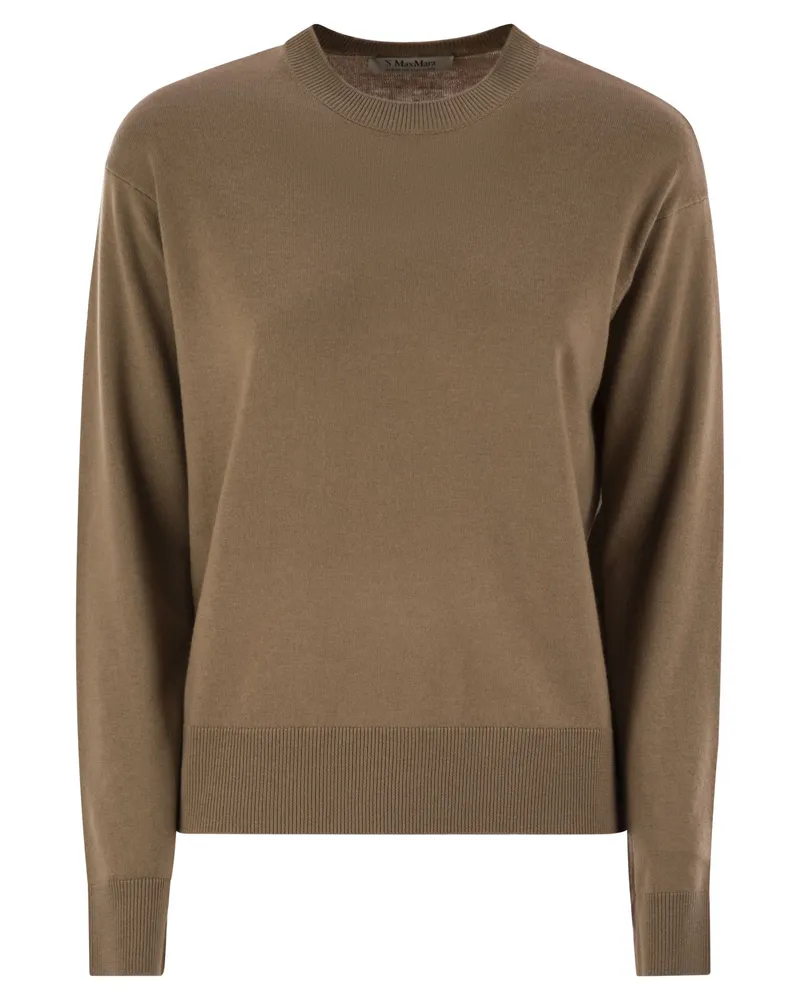 Max Mara Max Mara Eco Crew Neckpullover in Wolle Camel