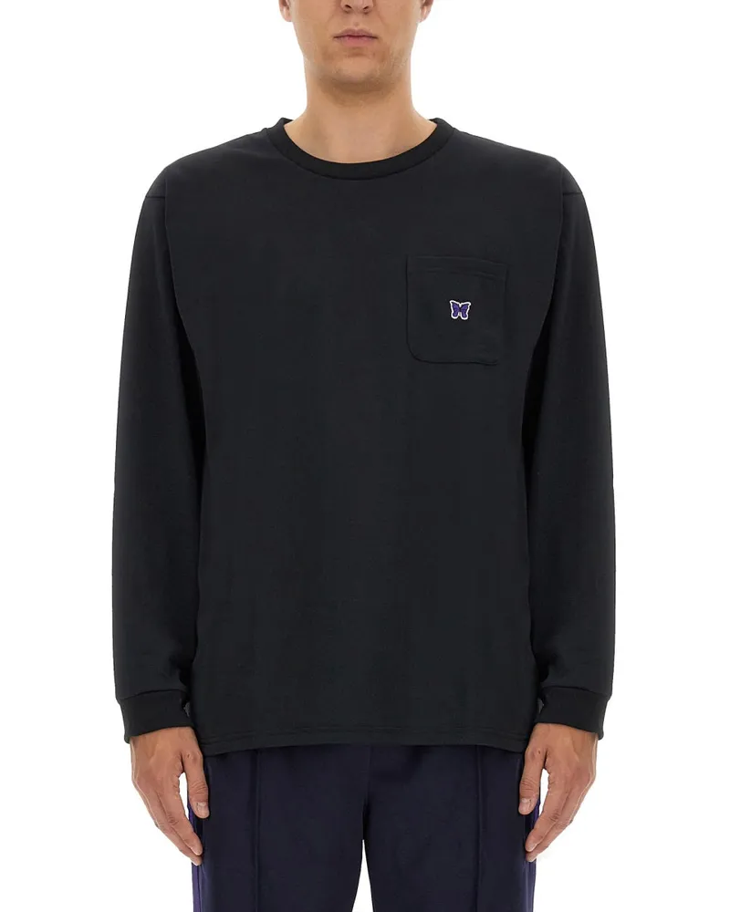NEEDLES Nadeln T -Shirt mit Logo Black