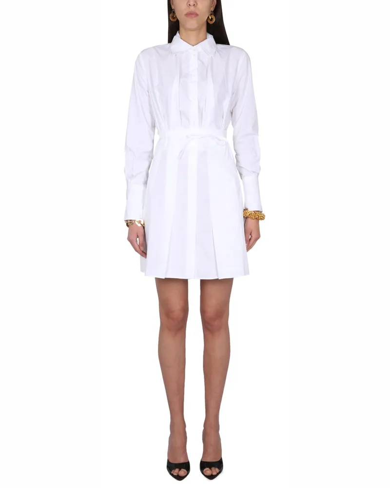 Patou Falten -Hemdkleid White