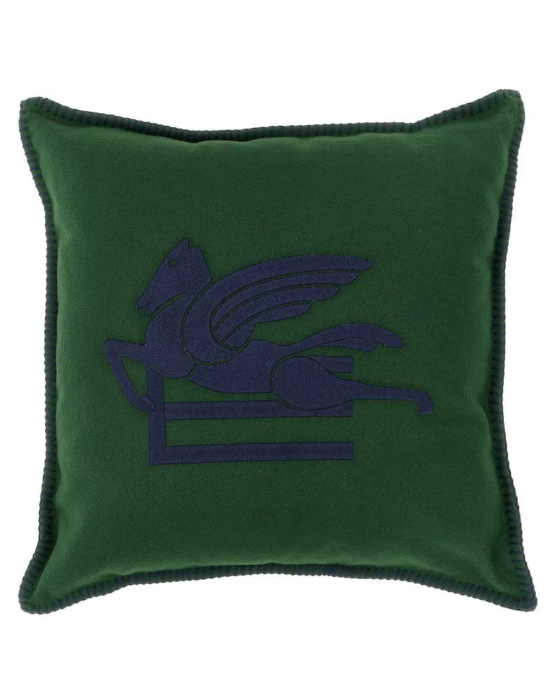 Etro Pegaso' Kissen Green