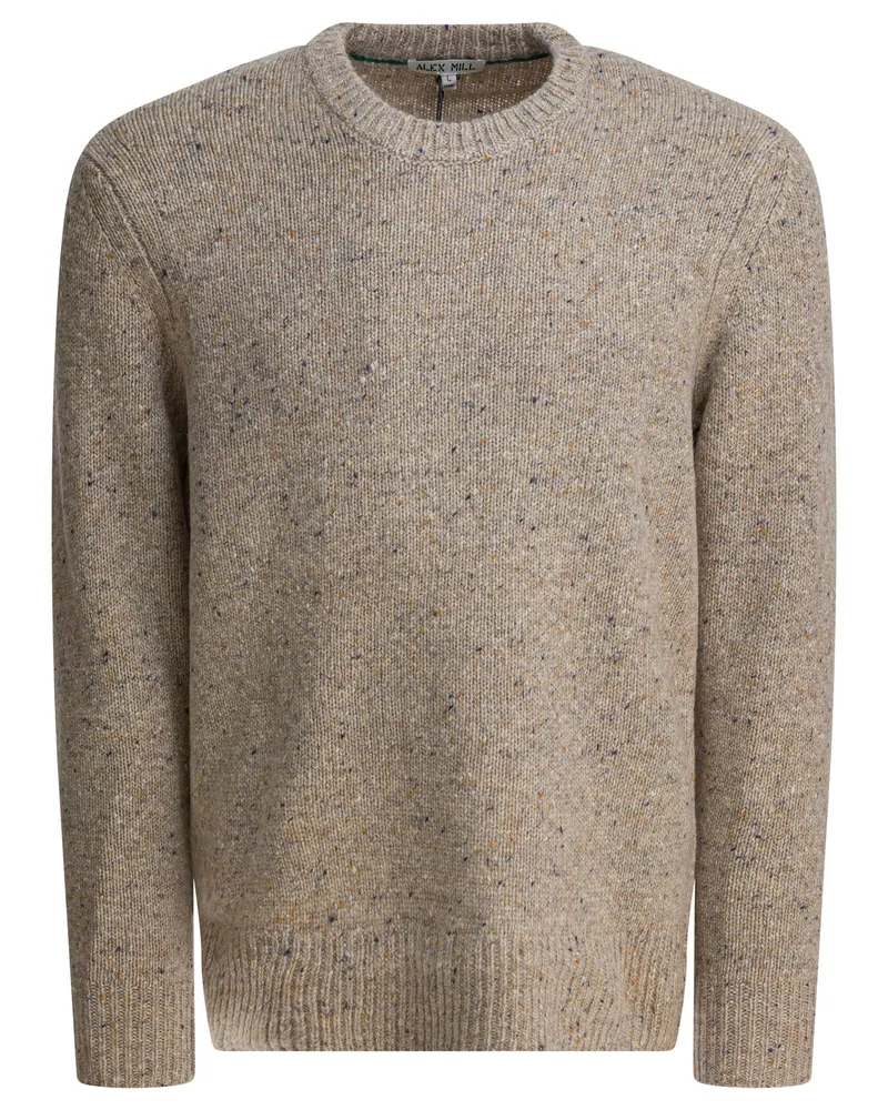 Alex Mill Wollpullover „Donegal Beige