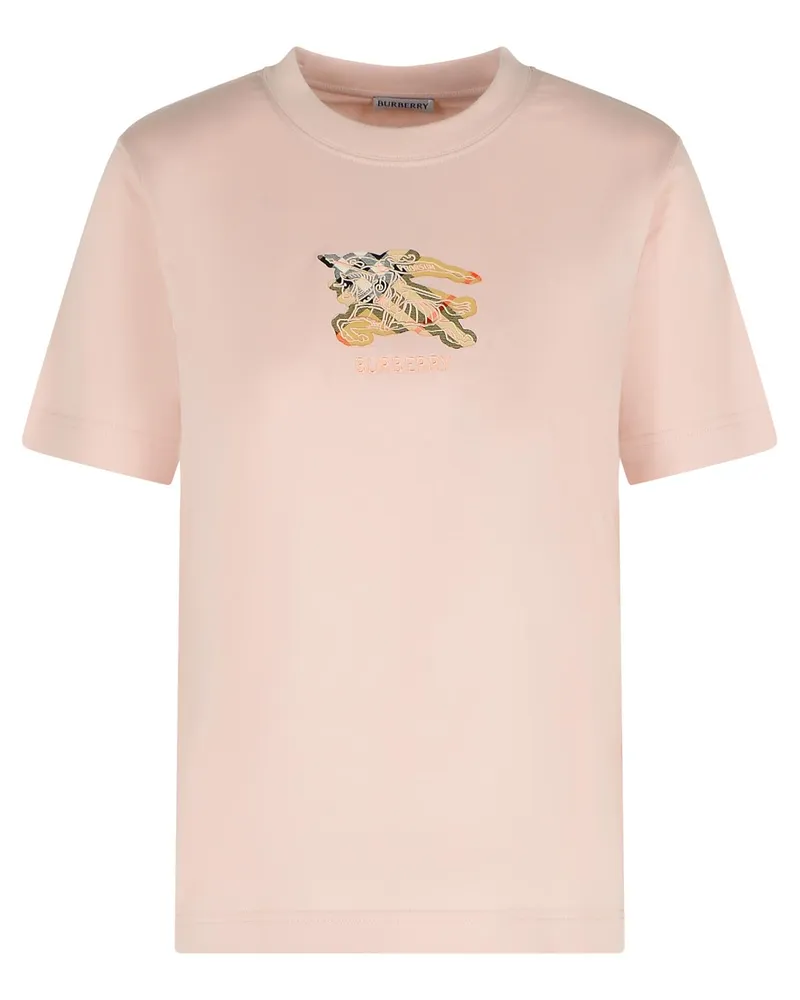 Burberry Pink Cotton T -Shirt Pink