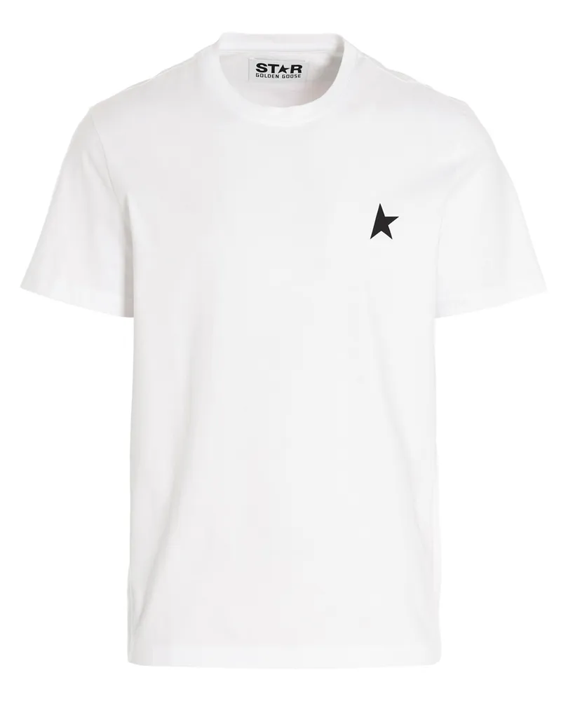 Golden Goose Golden Gans T -Shirt 'kleiner Stern White