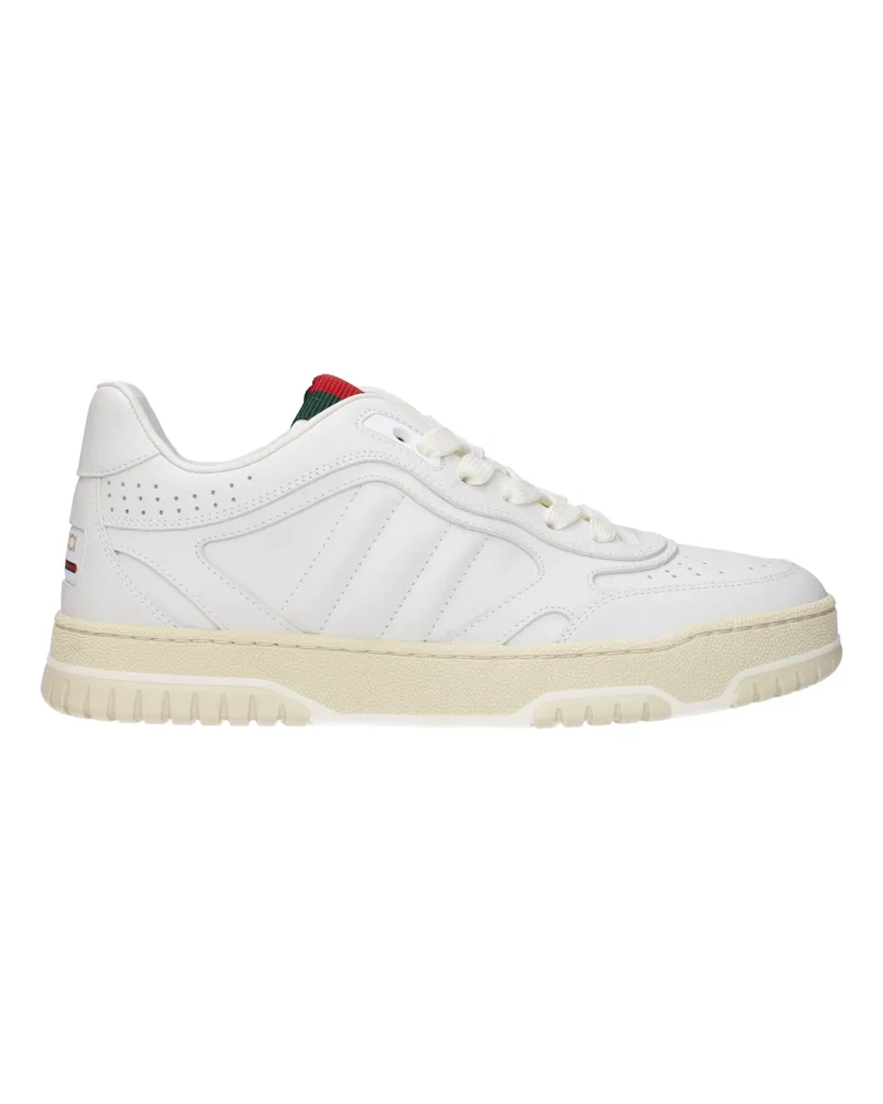 Gucci Damens Weiße Ledersneaker -