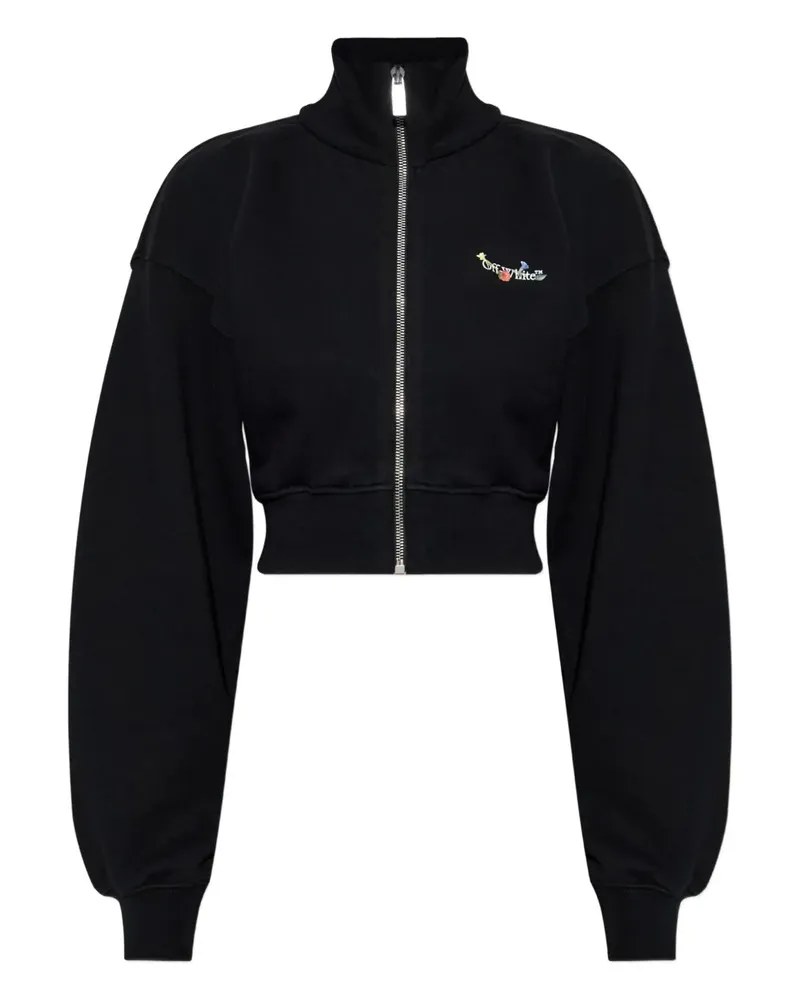 OFF-WHITE Aus weißem Blumenpullover 1001