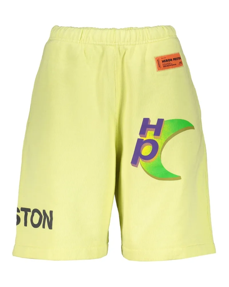 Heron Preston Baumwollshorts Gelb