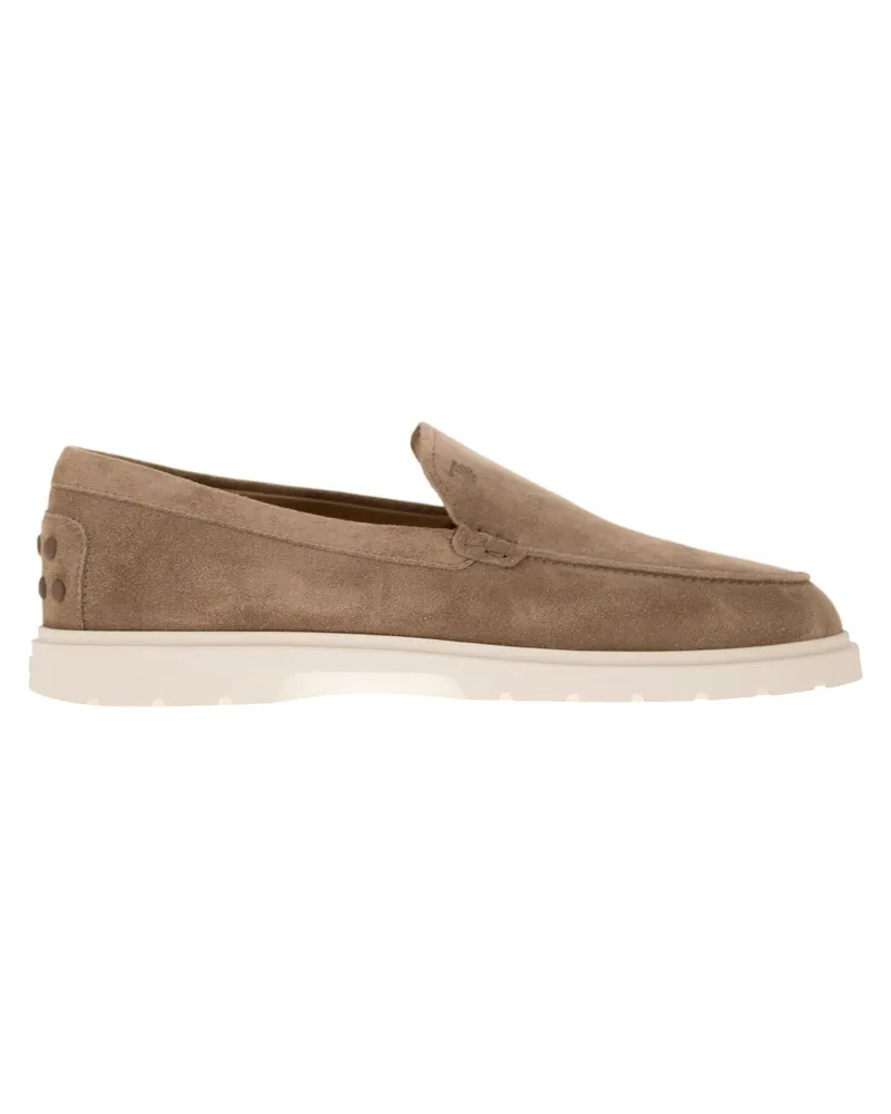 TOD'S Tods Wildleder -Slipper -Mocasin Sand