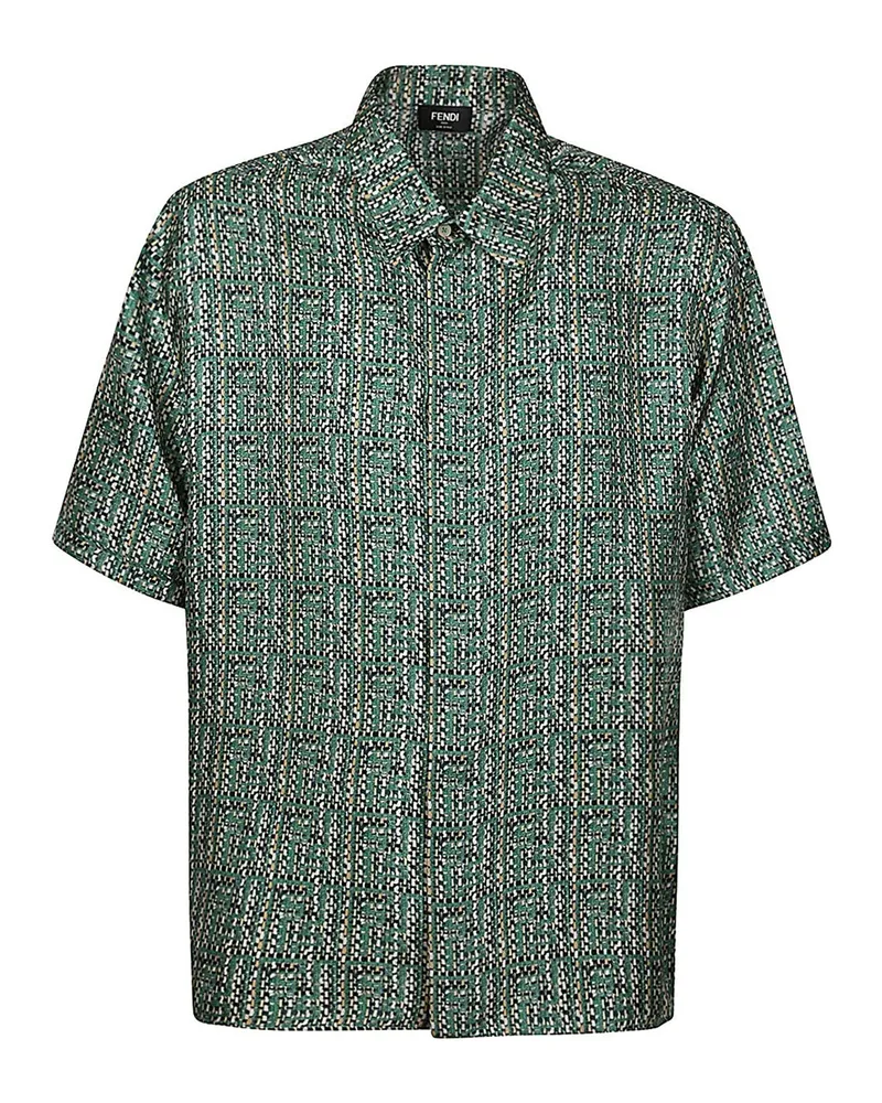 Fendi Seidenhemd Green