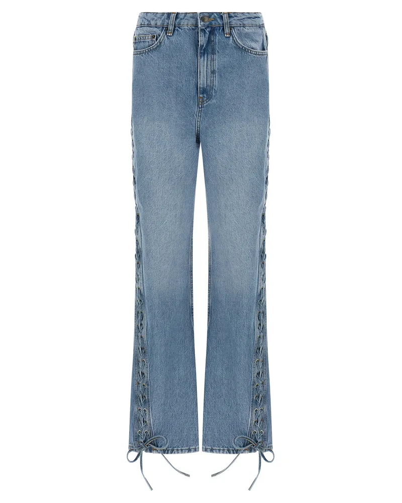ROTATE Birger Christensen Drehen Sie die Jeans „Twisted Lacing“ von Birger Christensen Light