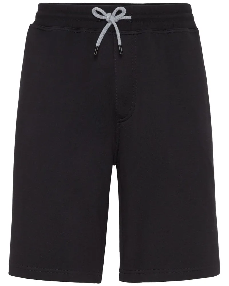 Brunello Cucinelli Baumwollmischung Bermuda Shorts Black