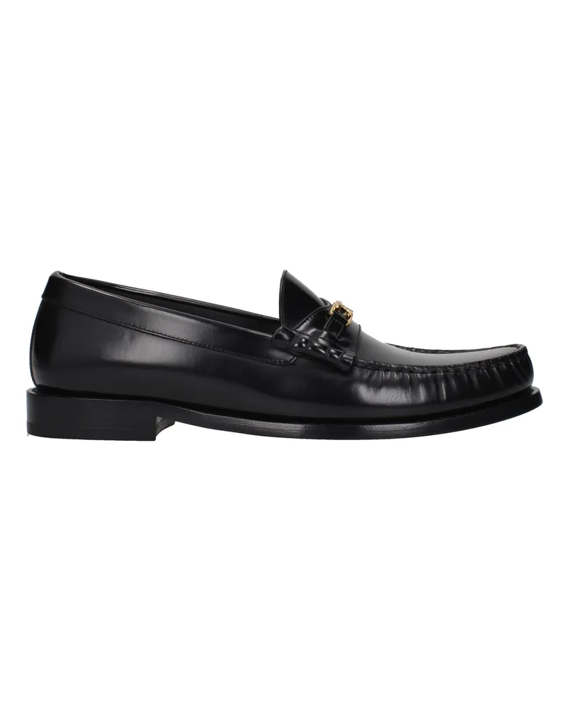 Celine Loafers Luco Damens Leder Schwarz -