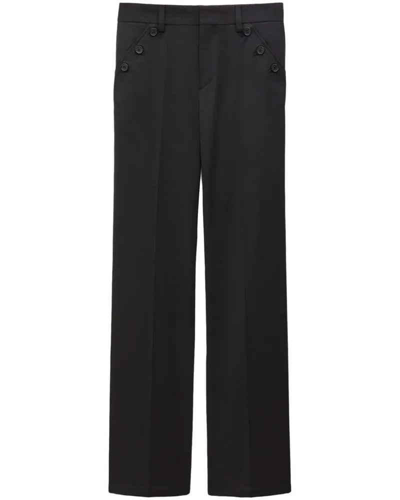 Filippa K gerade Bein maßgeschneiderte Hose Black