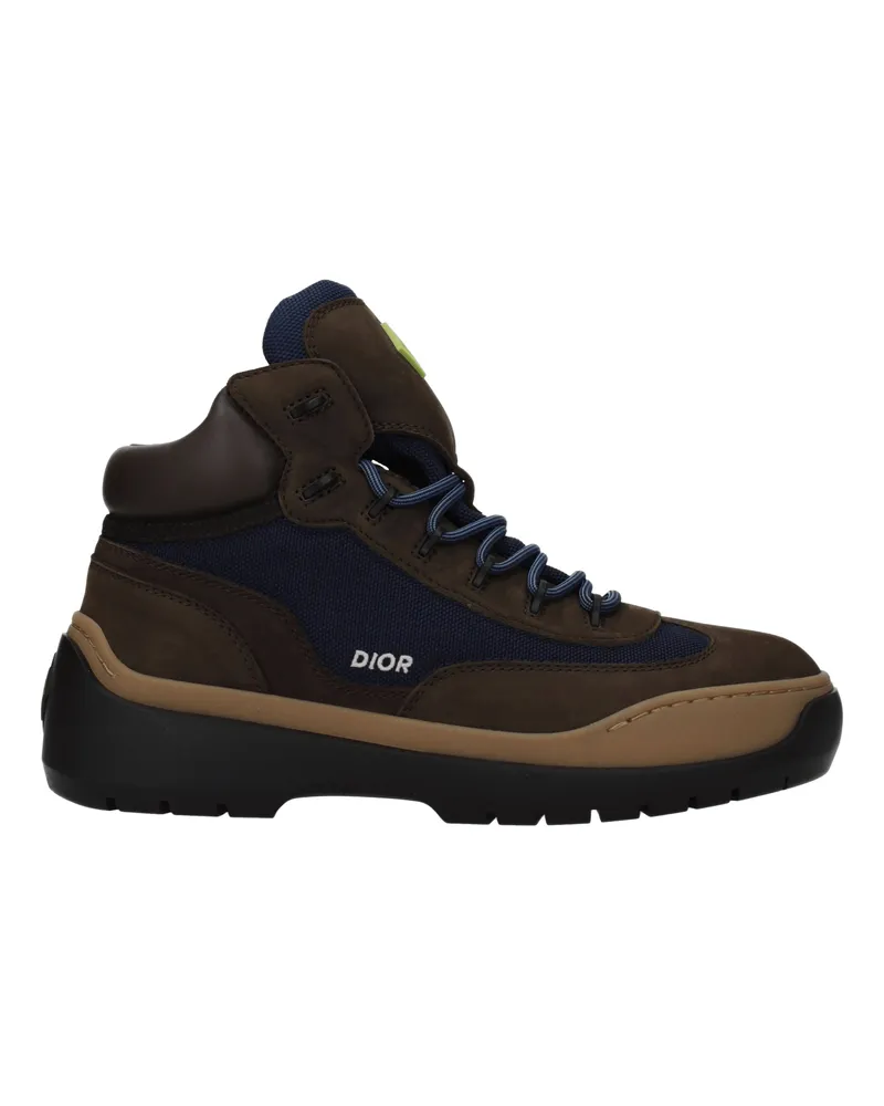 Dior Wanderstiefel Männer Wildleder Brown/Blau -