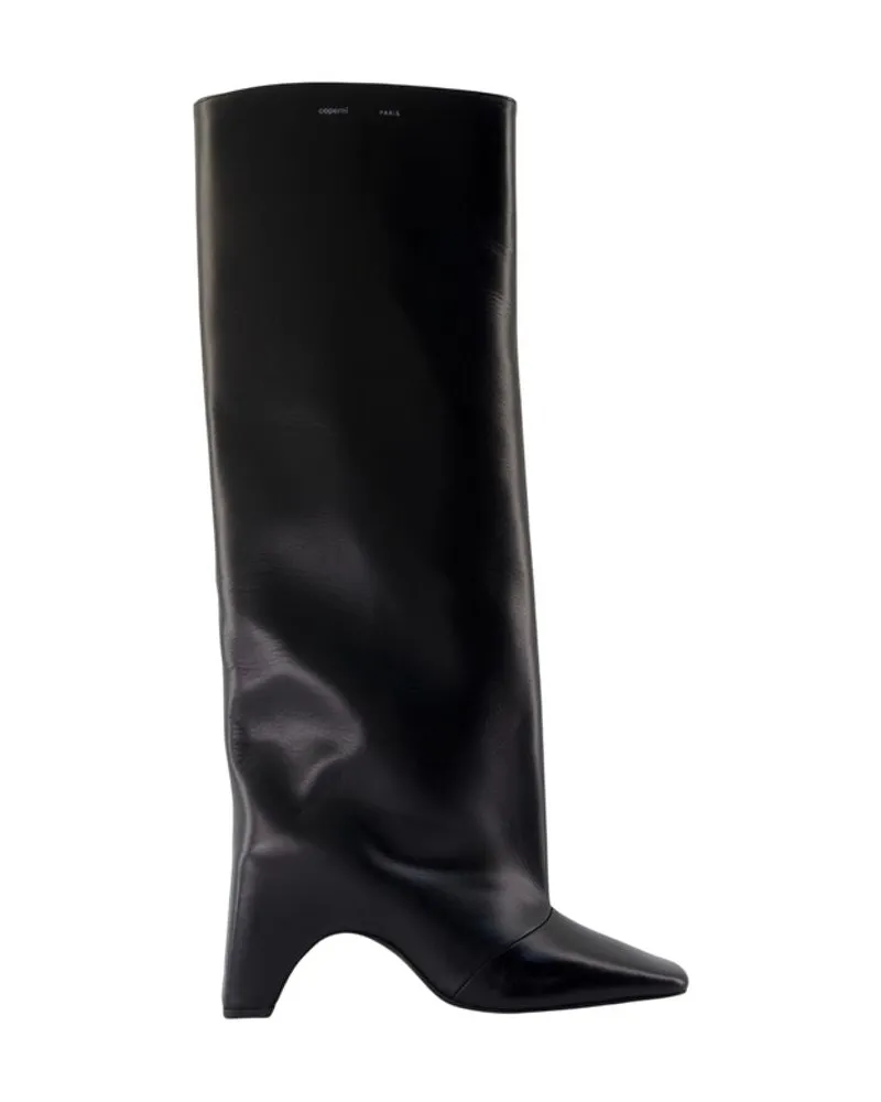 COPERNI Cowboy-Brückenstiefel  Leder Schwarz Black