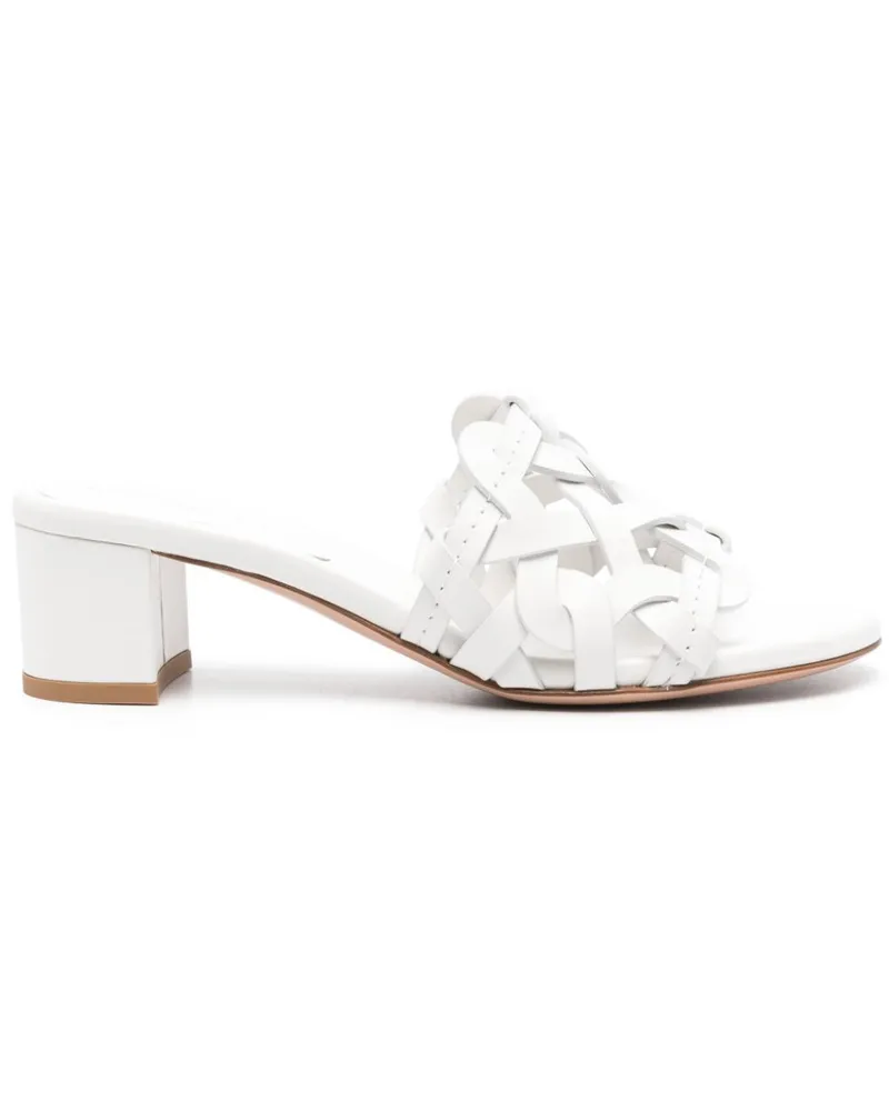 Gianvito Rossi Amalfi Ledersandalen White