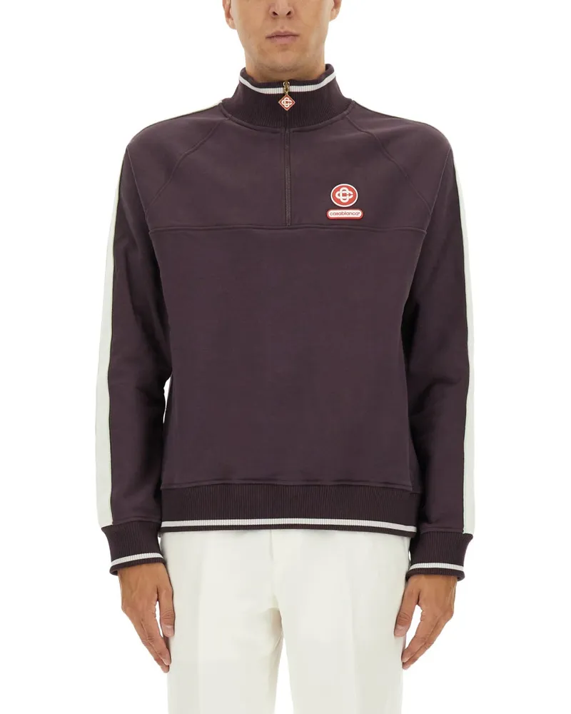 Casablanca Paris Laurel" Sweatshirt Purple