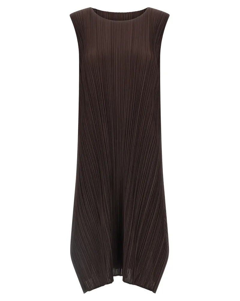 Issey Miyake Falten bitte Issey Miyake 'monatliche Farben: Juli' Kleid Brown