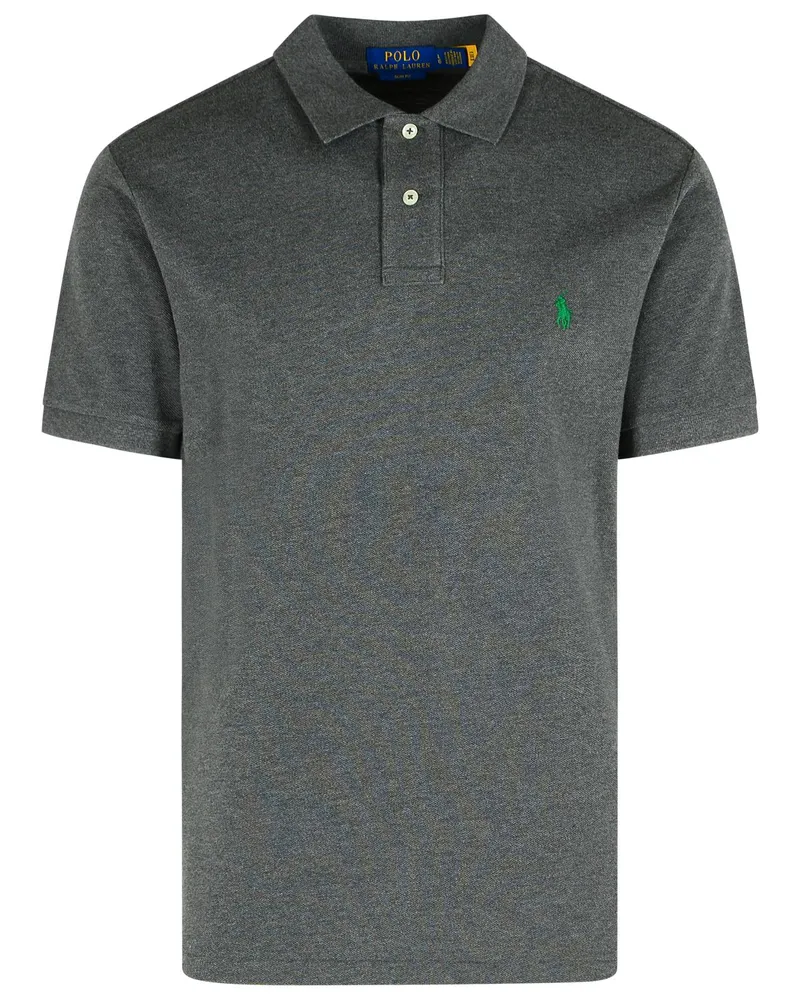 Ralph Lauren dunkelgraues Baumwollpolohemd Grey