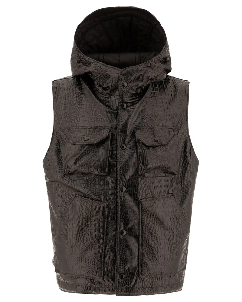 Engineered Garments Technische Kleidungsstücke "Feld" Weste Jacke Black