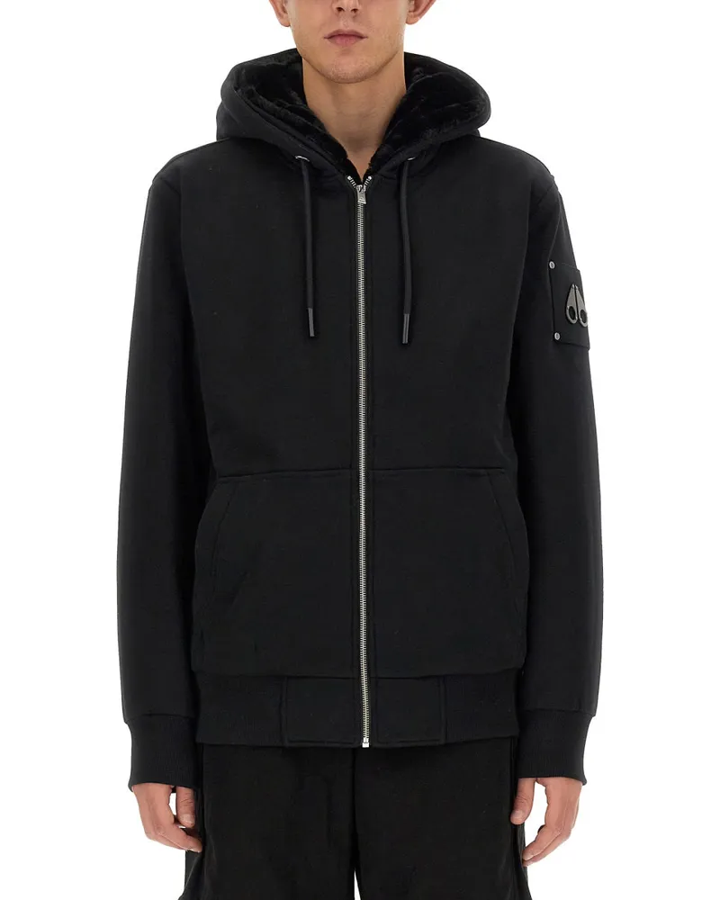 Moose Knuckles Elchknöchel "Bunny" Sweatshirt Black