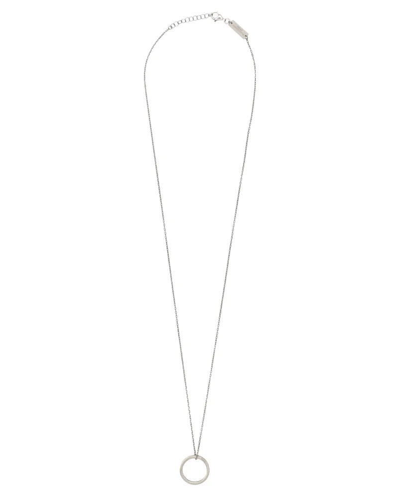 Maison Margiela Logo Anhängerkette Silver