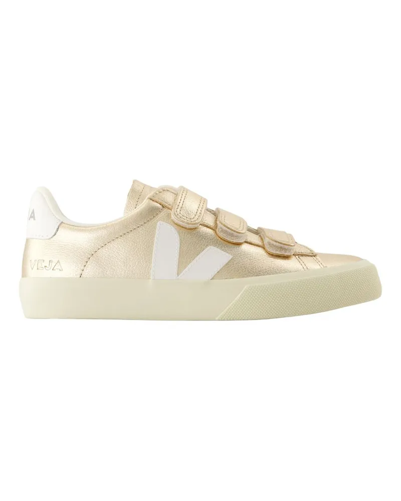 VEJA Recife Logo Sneakers  Leder Gold Gold