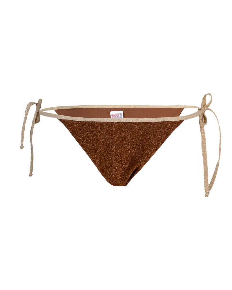 MC2 Saint Barth Slip Bikini Marielle String Marrone Brown